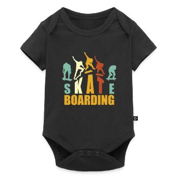 Skateboarding, Skaters, Skateboarders - Baby Premium short-sleeve bodysuit - black - Front