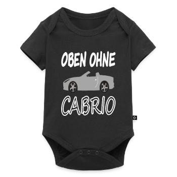 Cabrio fahren Oben ohne Cabriolet fahrer Geschenk - Baby Premium Kurzarmbody - Schwarz - Vorne