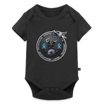 Wikinger Nordische Runen - Baby Premium Kurzarmbody - Schwarz - Vorne