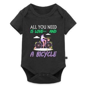 Cyclist Saying Cycling Cycling Race Gift Idea - Baby Premium short-sleeve bodysuit - black - Front
