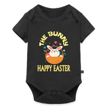 Happy Easter Merry Easter Osterein gift - Baby Premium short-sleeve bodysuit - black - Front