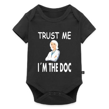 Médecin Infirmière Étude Médecine Cadeau - Body à manches courtes Premium Bébé - noir - Devant