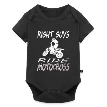Motocross Ride Cascade Cascade Moto Cadeau - Body à manches courtes Premium Bébé - noir - Devant