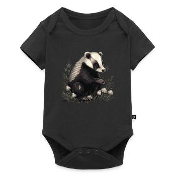 Bébé Stinktier Skunk - Body à manches courtes Premium Bébé - noir - Devant