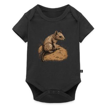 Mouse Gerbil Animal - Baby Premium short-sleeve bodysuit - black - Front