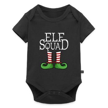 Elf Squad - Team Groupe Xmas Christmas Costume - Baby Premium short-sleeve bodysuit - black - Front