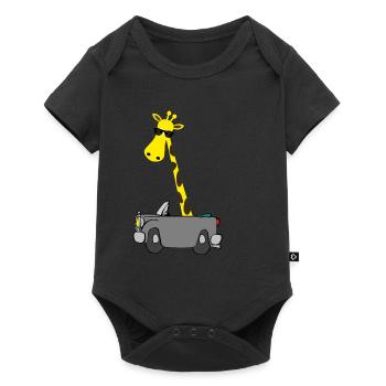 Giraffe with sunglasses | The perfect gift - Baby Premium short-sleeve bodysuit - black - Front