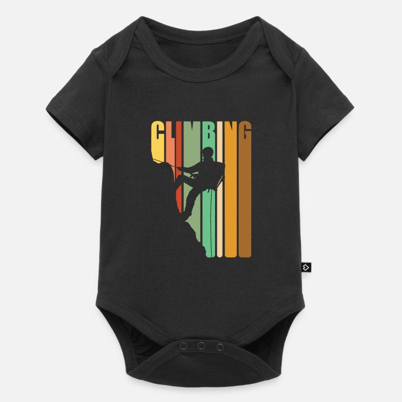 Escalade Rétro Vintage - Body à manches courtes Premium Bébé - noir
