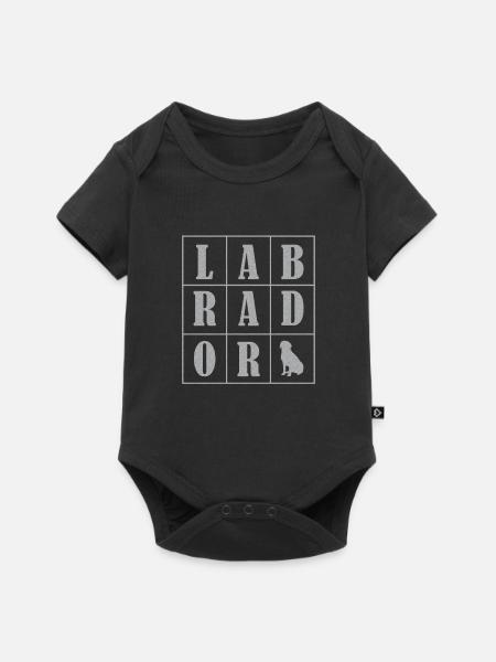 Labrador Hund Labrador - Baby Premium Kurzarmbody - Schwarz