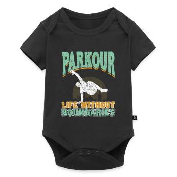 Parkour Life Without Boundaries - Baby Premium short-sleeve bodysuit - black - Front
