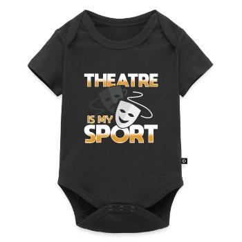 Le théâtre est mon sport - Body à manches courtes Premium Bébé - noir - Devant