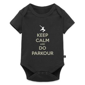 Parkour Keep Calm And Do Parkour - Baby Premium short-sleeve bodysuit - black - Front