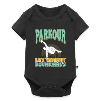 Parkour Life without Boundaries - Baby Premium short-sleeve bodysuit - black - Front