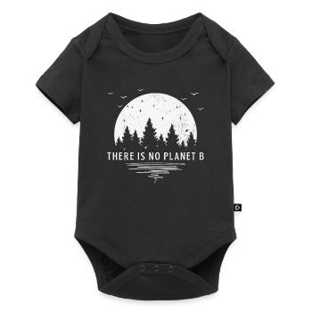 There Is No Planet B T-Shirt Earth Day 2019 Shirt - Baby Premium Kurzarmbody - Schwarz - Vorne