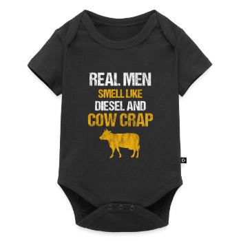 Farmer farmer farm cow cows gift - Baby Premium short-sleeve bodysuit - black - Front