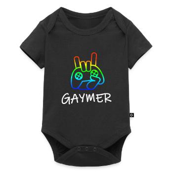 Gamer Gay Pride LGBT Gaming Sweet Gift - Body à manches courtes Premium Bébé - noir - Devant