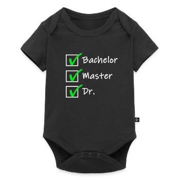 Doktortitel Promotion Doktor Spruch Geschenk - Baby Premium Kurzarmbody - Schwarz - Vorne