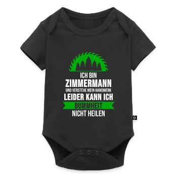 Zimmermann Carpenter Carpentry Saying Gift - Baby Premium short-sleeve bodysuit - black - Front
