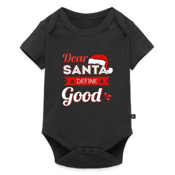 Dear Santa Define Good - Baby Premium short-sleeve bodysuit - black - Front