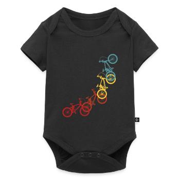 BMX Sayings Biker Biker Retro Stunt Gift - Baby Premium short-sleeve bodysuit - black - Front