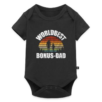 Bonus dad stepfather bonus dad saying gift - Baby Premium short-sleeve bodysuit - black - Front