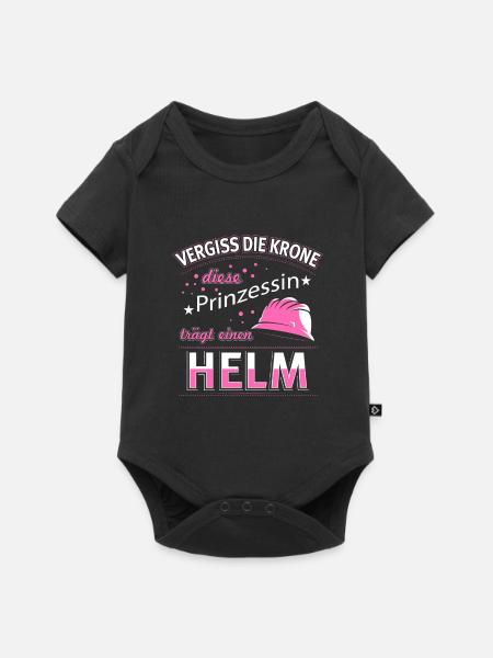 Bauleiter Baustelle Straßenbauer Geschenk - Baby Premium Kurzarmbody - Schwarz