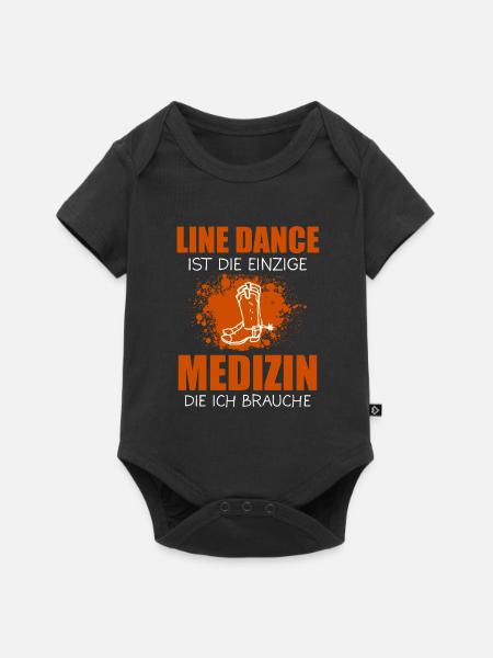 Line Dance Linedance Western Geschenk - Baby Premium Kurzarmbody - Schwarz