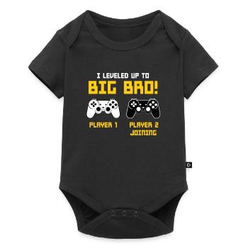 J'ai nivelé jusqu'à Big Bro - Body à manches courtes Premium Bébé - noir - Devant