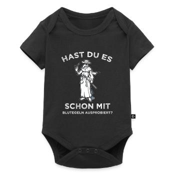 Pestdoktor Arzt Ärztin Geschenk - Baby Premium Kurzarmbody - Schwarz - Vorne
