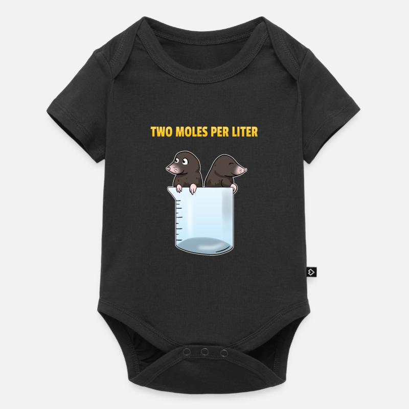 Two Moles Par Litre Taupe Science Science - Body à manches courtes Premium Bébé - noir