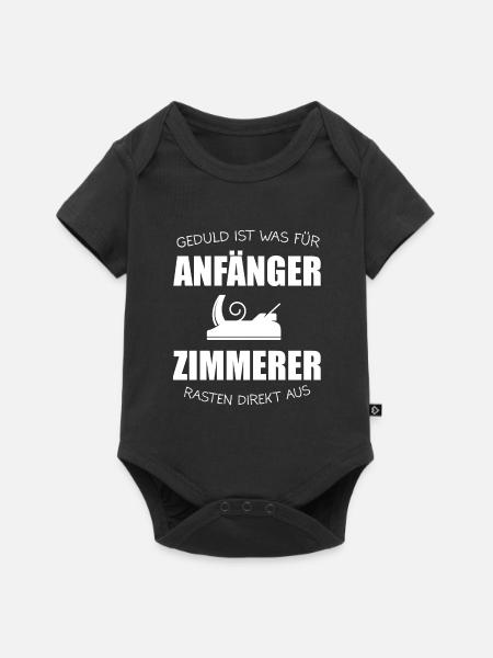 Zimmerer Zimmerei Zimmermann Geschenk - Baby Premium Kurzarmbody - Schwarz