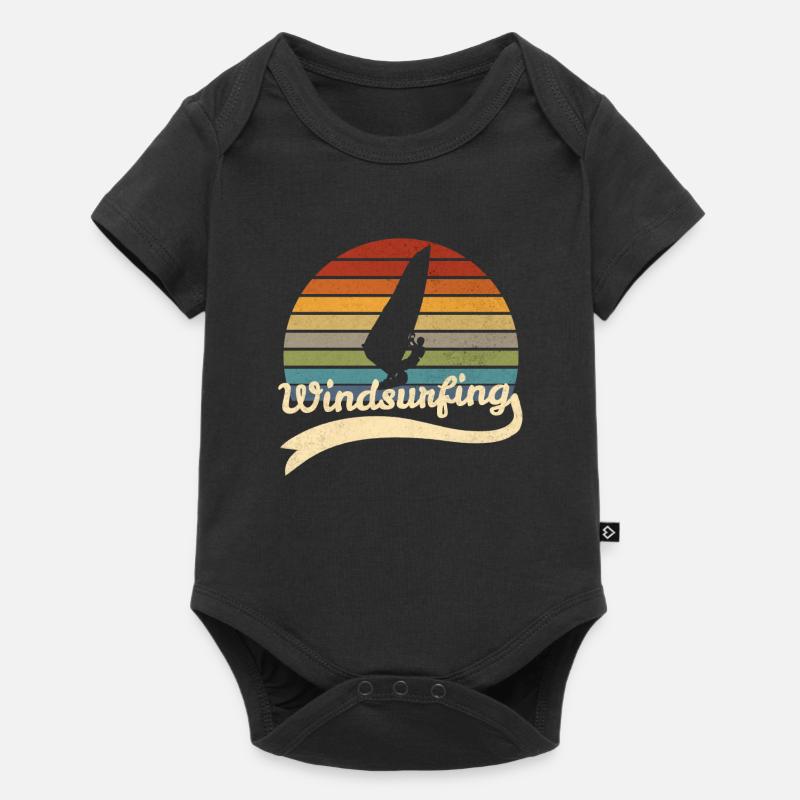 Windsurf Windsurfing Windsurfer gift - Baby Premium short-sleeve bodysuit - black