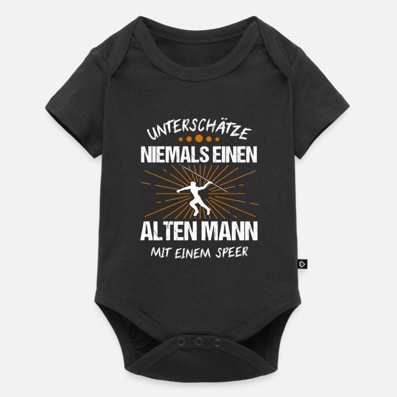Speerwurf Speerwerfer Speer Geschenk - Baby Premium Kurzarmbody - Schwarz
