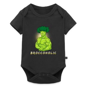 Brocoli végétalien brocoli - Body à manches courtes Premium Bébé - noir - Devant