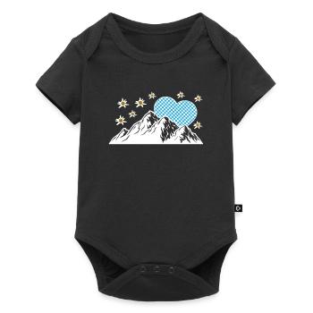Allgäu Allgäu Bavière montagnes cadeau - Body à manches courtes Premium Bébé - noir - Devant
