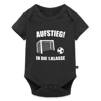 Aufstieg 1.Klasse Einschulung Junge Schulbeginn - Baby Premium Kurzarmbody - Schwarz - Vorne