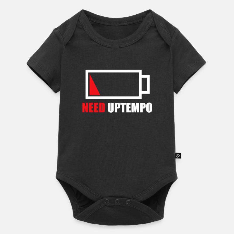 Uptempo Techno 200 BPM Geschenk - Baby Premium Kurzarmbody - Schwarz