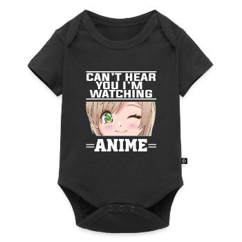 Vêtements d’anime Otaku cadeau - Body à manches courtes Premium Bébé - noir - Devant