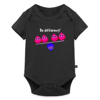 Be different Birds Bird Be Different Individual - Baby Premium short-sleeve bodysuit - black - Front