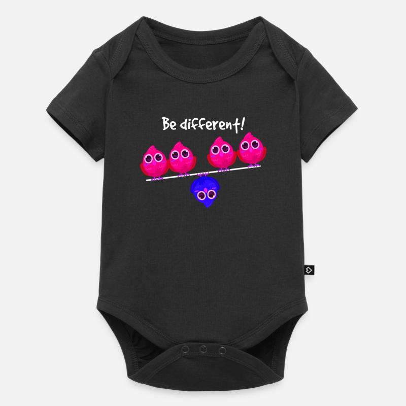Be different Vögel Vogel Soyez différent Individuel - Body à manches courtes Premium Bébé - noir