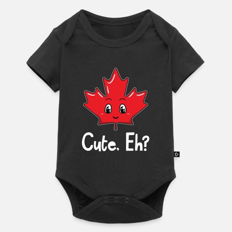 Cute Eh Canada Maple Leaf - Baby Premium short-sleeve bodysuit - black