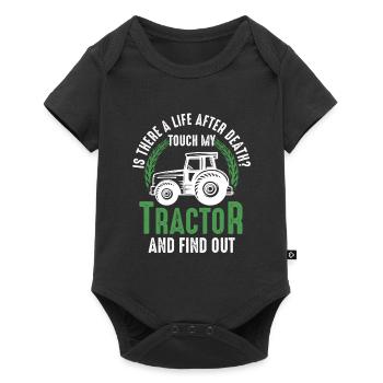 Tracteur Tracteurs Tracteur Cadeau - Body à manches courtes Premium Bébé - noir - Devant