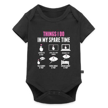 Kpop Kpop Merch South Korea Gift - Baby Premium short-sleeve bodysuit - black - Front