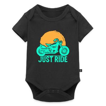 Motards Motocyclistes deux-roues - Body à manches courtes Premium Bébé - noir - Devant