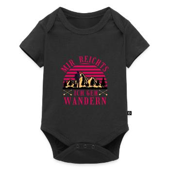 Randonnée aventure en montagne Assez pour moi je vais faire de la randonnée - Body à manches courtes Premium Bébé - noir - Devant