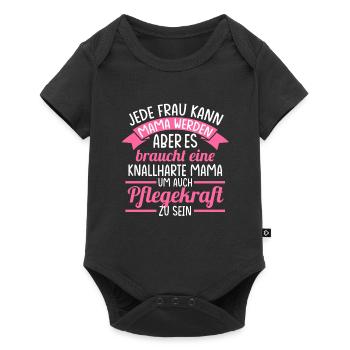 Pflegekraft Pflegekräfte Beruf Geschenk - Baby Premium Kurzarmbody - Schwarz - Vorne