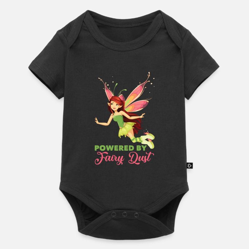 Fee Elfe Märchen - Baby Premium Kurzarmbody - Schwarz
