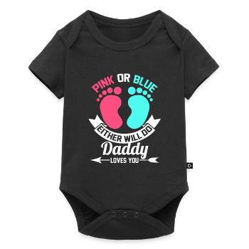 Gender Show Gender Reveal Announcement Gift - Baby Premium short-sleeve bodysuit - black - Front