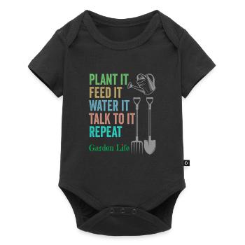 Jardinage Vie de jardin - Body à manches courtes Premium Bébé - noir - Devant