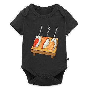 Sushi Sleeps on Table Kawaii Sweet - Baby Premium short-sleeve bodysuit - black - Front